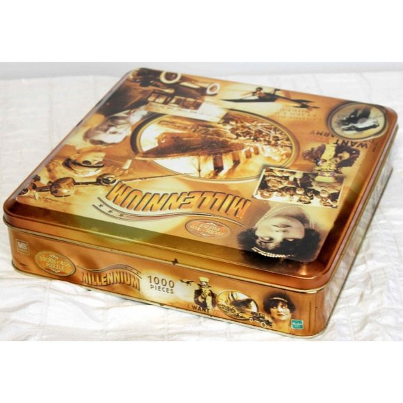 1900s-40s Millenium Puzzle in Tin Metal Box 1000 pcs Hasbro - Picture 5 of 8